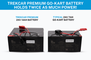 24V TREKCAR Kids Electric Go-Kart with DRIFT Function - Yellow