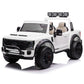 Ford F450 Custom Edition 24V Kids Ride-On Car Truck with R/C Parental Remote | White