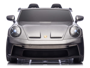 24V Porsche 911 GT3 Kids 2-Seater Ride On Car - Gray