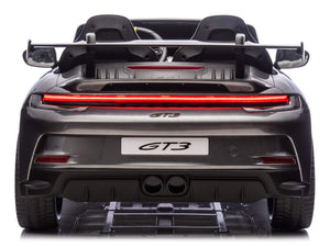 24V Porsche 911 GT3 Kids 2-Seater Ride On Car - Gray