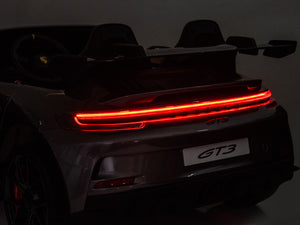 24V Porsche 911 GT3 Kids 2-Seater Ride On Car - Gray