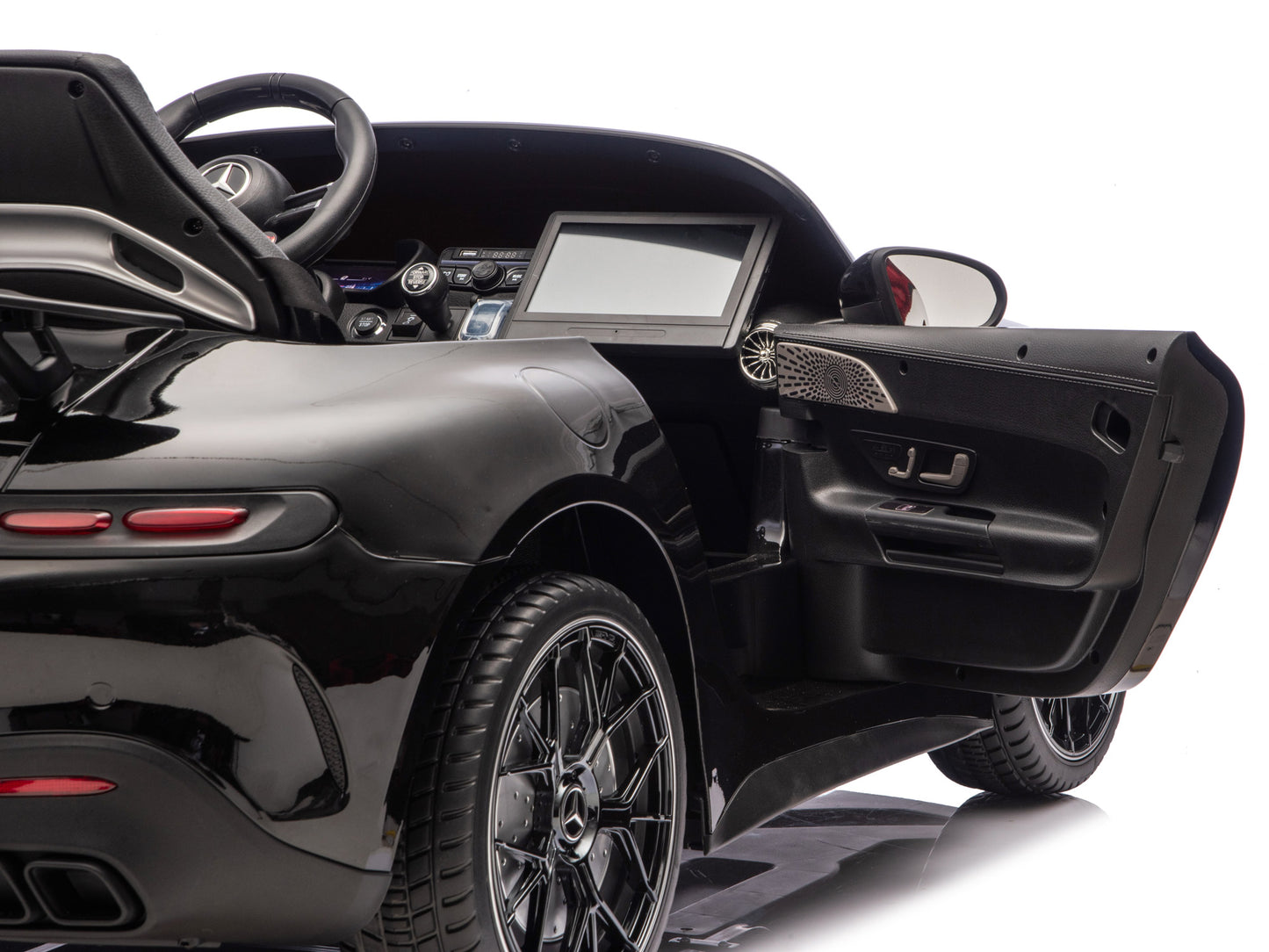 24V Mercedes AMG GT 63 Kids 2-Seater Ride On-Car - Black