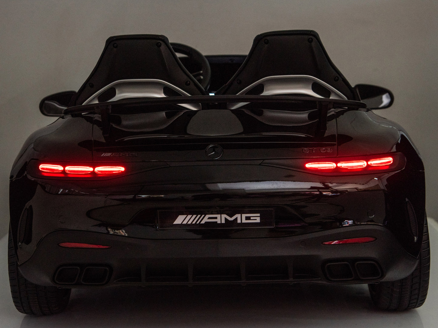 24V Mercedes AMG GT 63 Kids 2-Seater Ride On-Car - Black