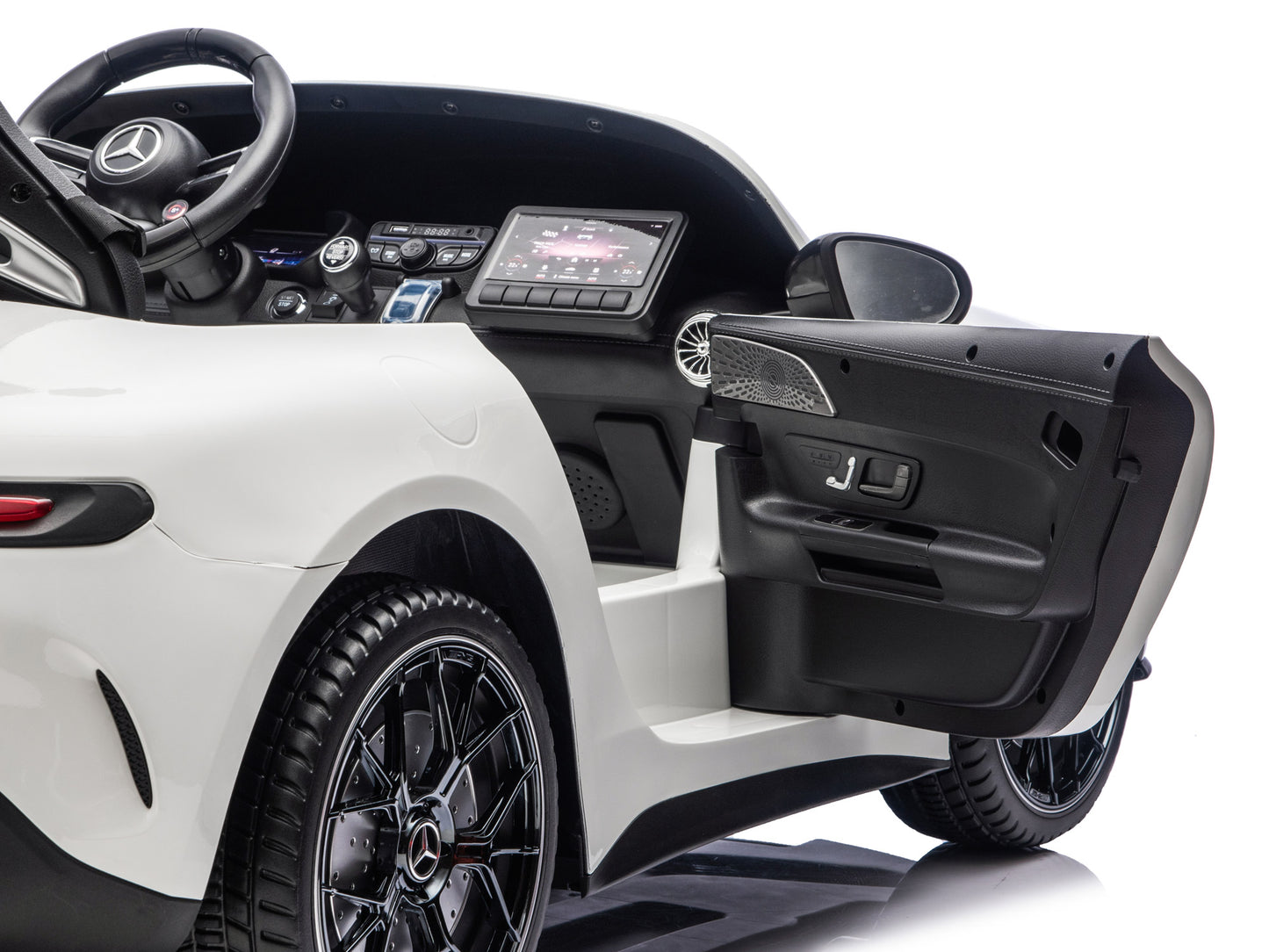 24V Mercedes AMG GT 63 Kids 2-Seater Ride On-Car - White