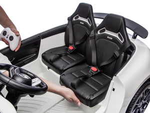 24V Mercedes AMG GT 63 Kids 2-Seater Ride On-Car - White
