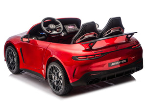24V Mercedes AMG GT 63 Kids 2-Seater Ride On-Car - Burgundy
