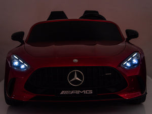 24V Mercedes AMG GT 63 Kids 2-Seater Ride On-Car - Burgundy