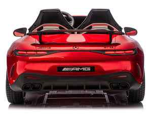 24V Mercedes AMG GT 63 Kids 2-Seater Ride On-Car - Burgundy