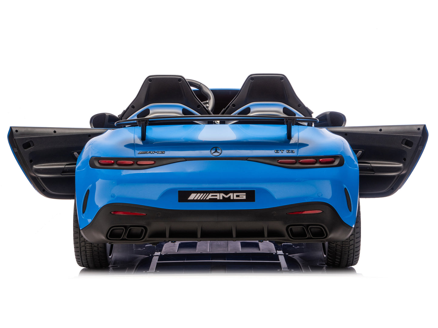 24V Mercedes AMG GT 63 Kids 2-Seater Ride On-Car - Blue