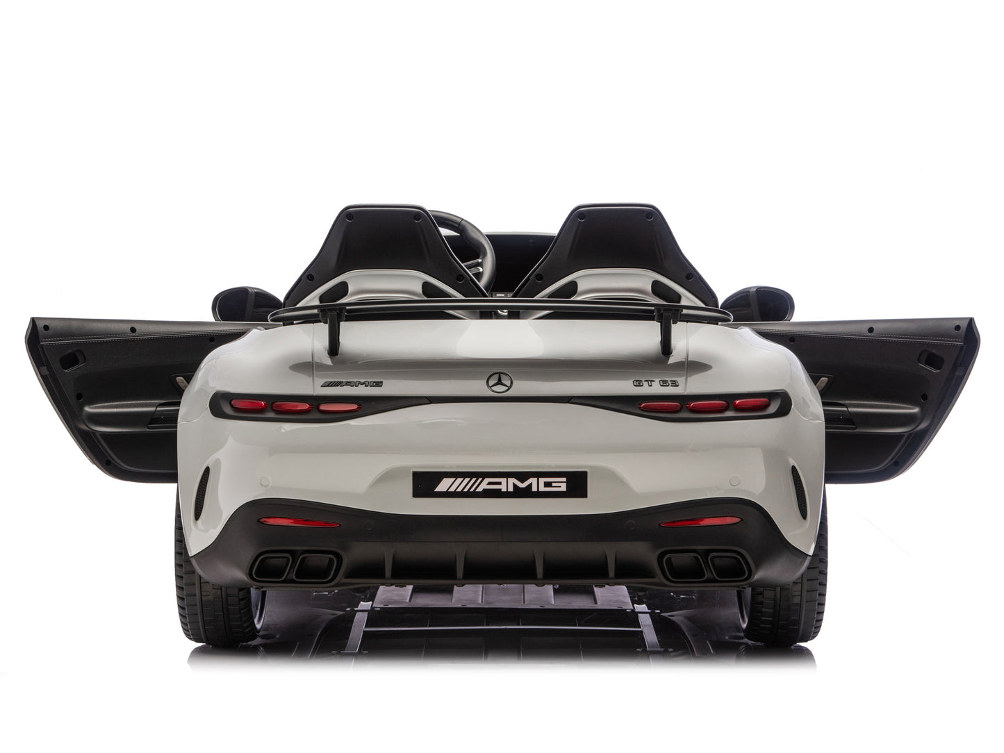 24V Mercedes AMG GT 63 Kids 2-Seater Ride On-Car - Gray