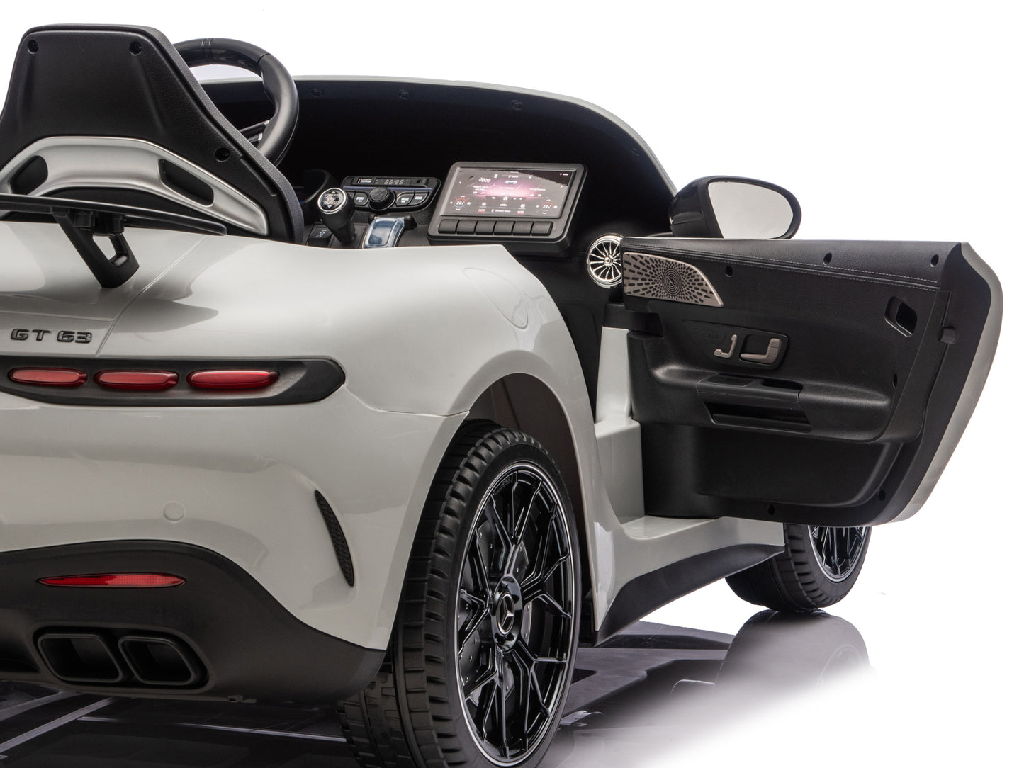 24V Mercedes AMG GT 63 Kids 2-Seater Ride On-Car - Gray