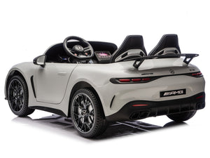 24V Mercedes AMG GT 63 Kids 2-Seater Ride On-Car - Gray