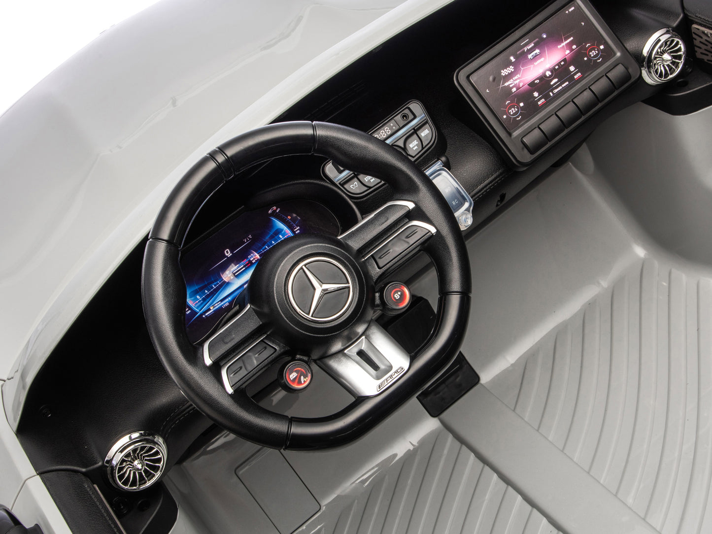 24V Mercedes AMG GT 63 Kids 2-Seater Ride On-Car - Gray