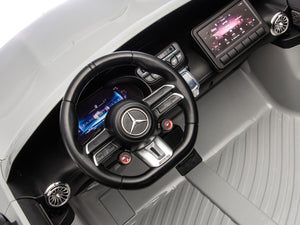 24V Mercedes AMG GT 63 Kids 2-Seater Ride On-Car - Gray