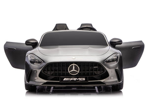 24V Mercedes AMG GT 63 Kids 2-Seater Ride On-Car - Silver