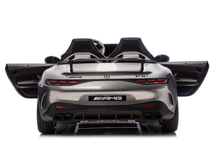 24V Mercedes AMG GT 63 Kids 2-Seater Ride On-Car - Silver