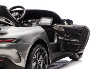 24V Mercedes AMG GT 63 Kids 2-Seater Ride On-Car - Silver