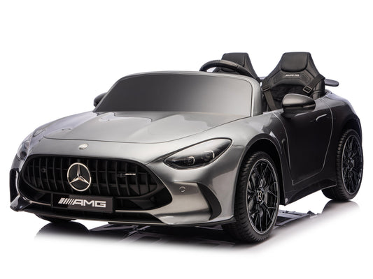 24V Mercedes AMG GT 63 Kids 2-Seater Ride On-Car - Silver