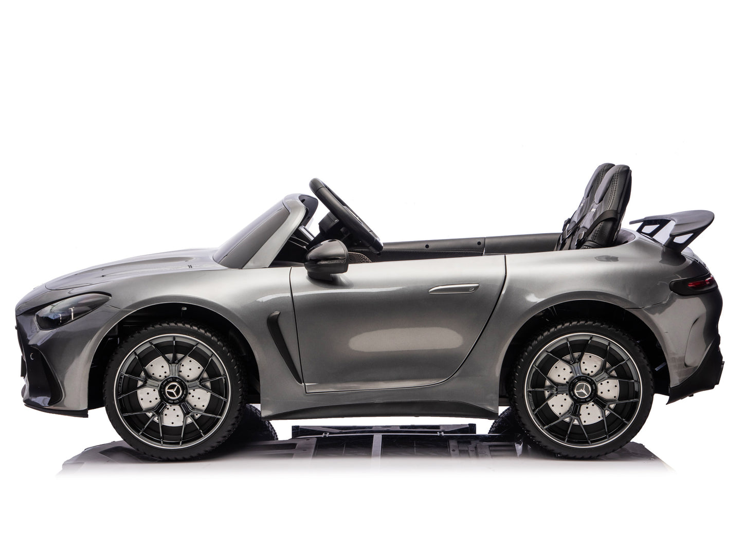 24V Mercedes AMG GT 63 Kids 2-Seater Ride On-Car - Silver