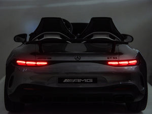 24V Mercedes AMG GT 63 Kids 2-Seater Ride On-Car - Silver