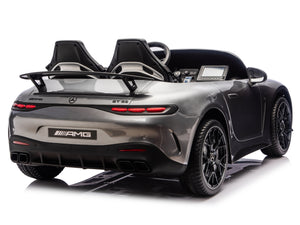 24V Mercedes AMG GT 63 Kids 2-Seater Ride On-Car - Silver