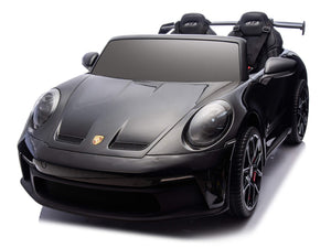 24V Porsche 911 GT3 Kids 2-Seater Ride On Car - Black