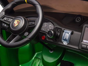24V Porsche 911 GT3 Kids 2-Seater Ride On Car - Green