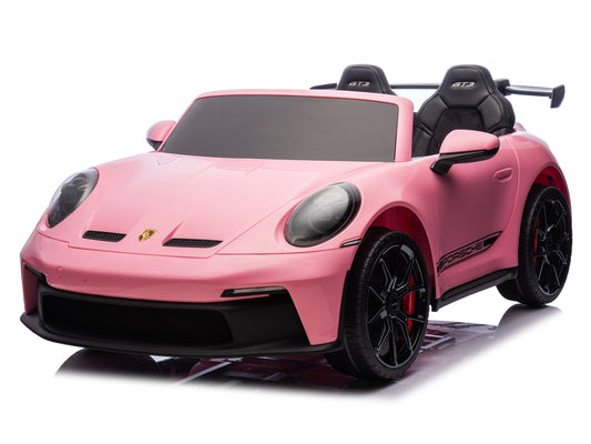 24V Porsche 911 GT3 Kids 2-Seater Ride On Car - Pink