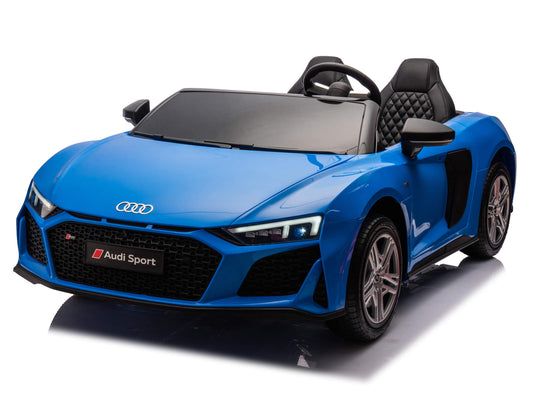 24V Audi R8 Spyder 2 Seater Ride on Car for Kids - Blue