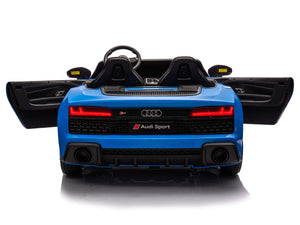 24V Audi R8 Spyder 2 Seater Ride on Car for Kids - Blue