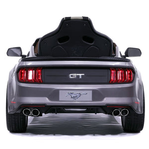 Ford Mustang GT Custom Edition 24V Kids Ride-On Car with R/C Parental Remote | Gray