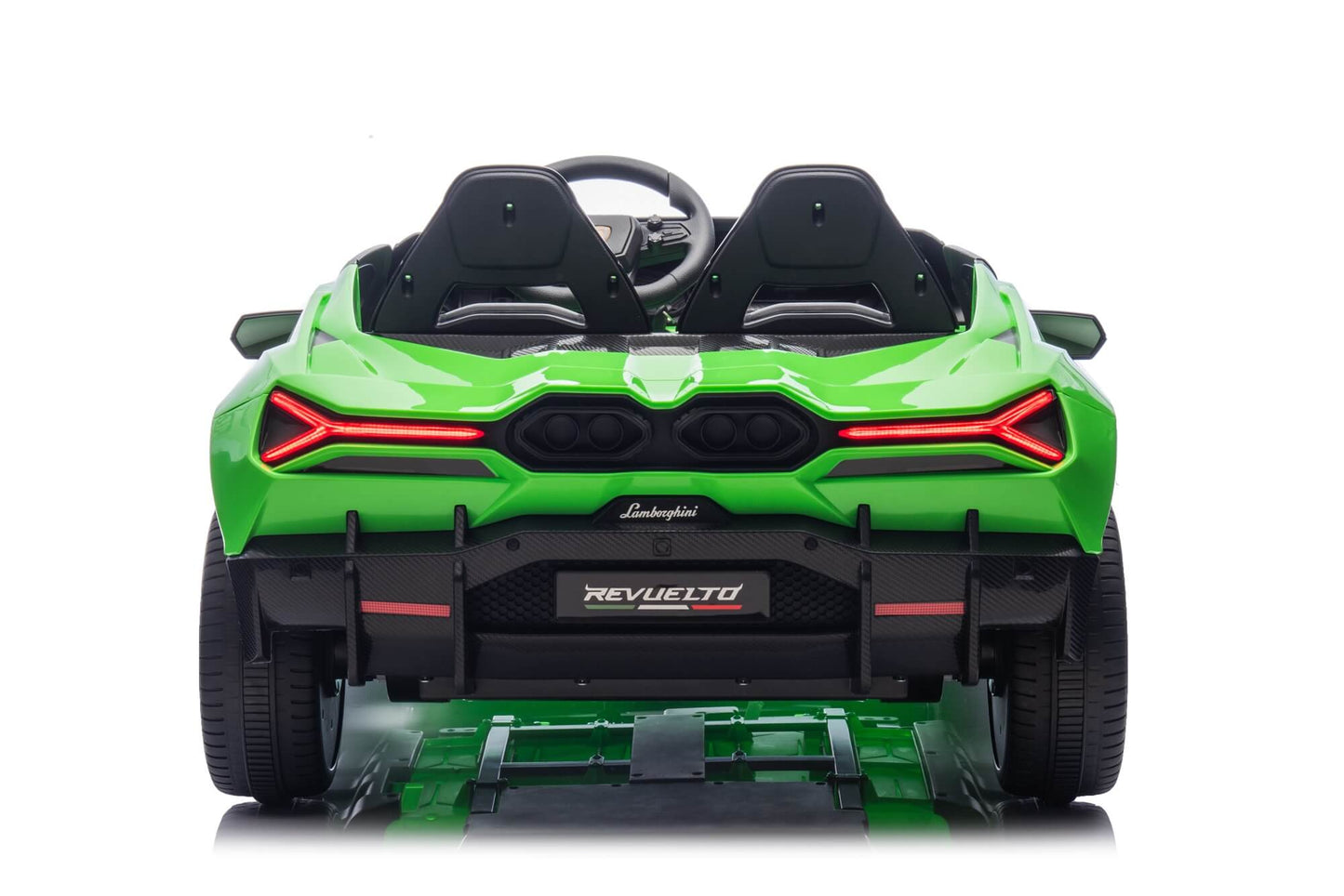 24V / 9 MPH Lamborghini Revuelto Two-Seater Kids Ride On Car – Green