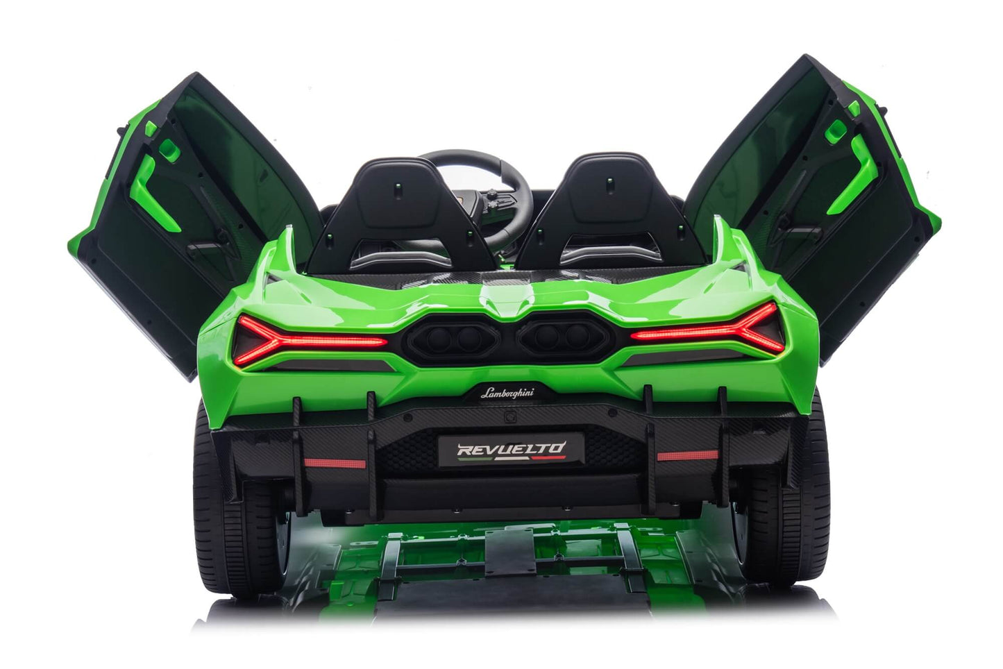 24V / 9 MPH Lamborghini Revuelto Two-Seater Kids Ride On Car – Green