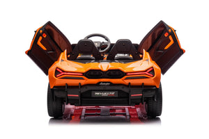 24V / 9 MPH Lamborghini Revuelto Two-Seater Kids Ride On Car – Orange