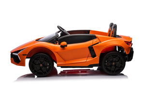 24V / 9 MPH Lamborghini Revuelto Two-Seater Kids Ride On Car – Orange
