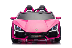 24V / 9 MPH Lamborghini Revuelto Two-Seater Kids Ride On Car – Pink