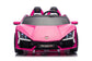 24V / 9 MPH Lamborghini Revuelto Two-Seater Kids Ride On Car – Pink