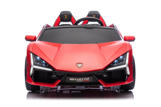 24V / 9 MPH Lamborghini Revuelto Two-Seater Kids Ride On Car – Red