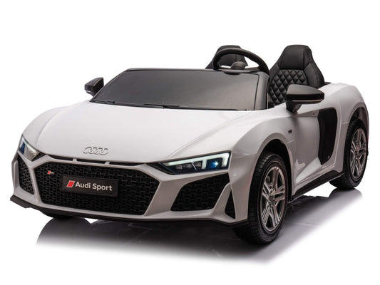 24V Audi R8 Spyder 2 Seater Ride on Car for Kids - White