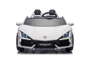 24V / 9 MPH Lamborghini Revuelto Two-Seater Kids Ride On Car – White