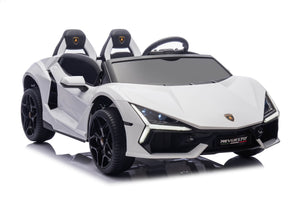 24V / 9 MPH Lamborghini Revuelto Two-Seater Kids Ride On Car – White