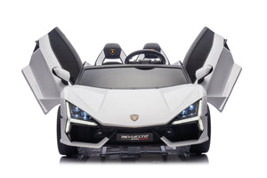 24V / 9 MPH Lamborghini Revuelto Two-Seater Kids Ride On Car – White