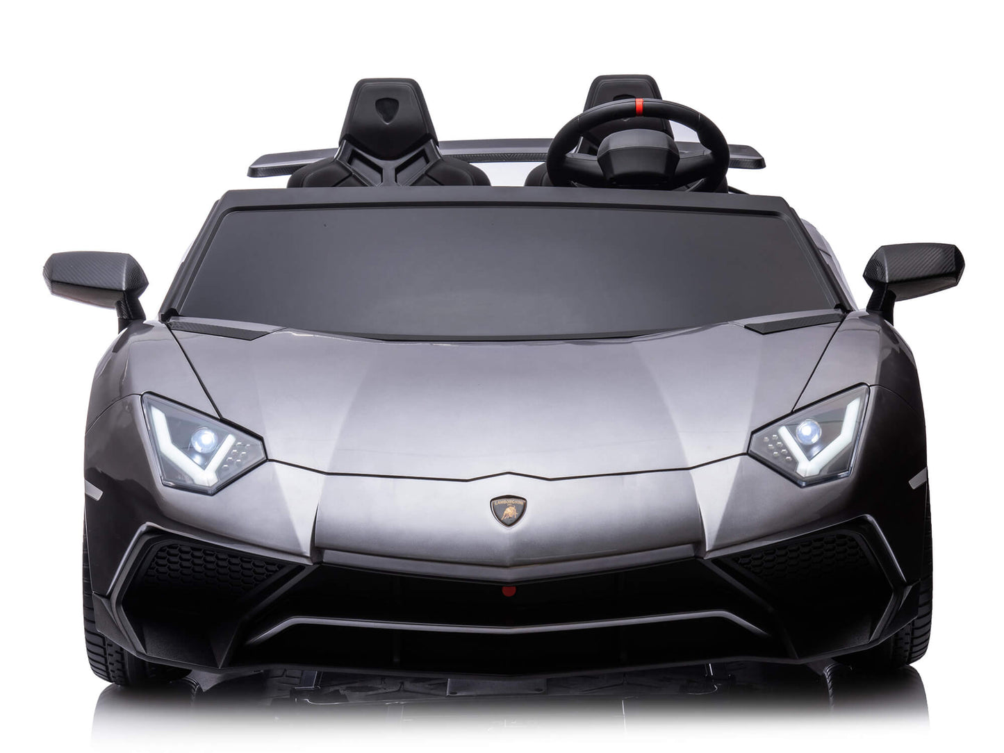 24V Lamborghini Aventador 2 Seater Ride on Car for Kids - Grey