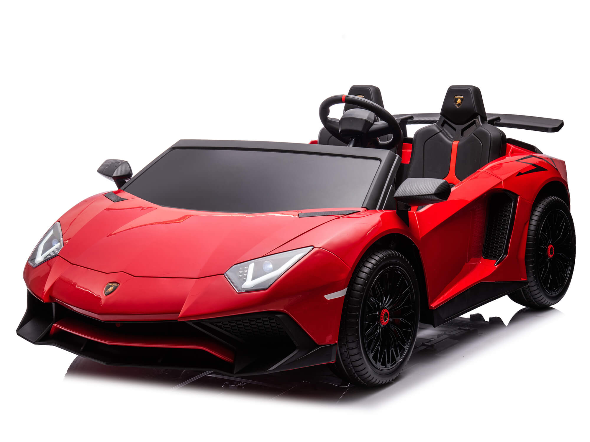 24V Lamborghini Aventador 2 Seater Ride on Car for Kids - Red – Big ...