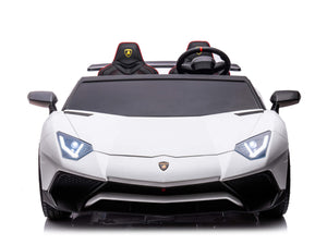24V Lamborghini Aventador 2 Seater Ride on Car for Kids - White