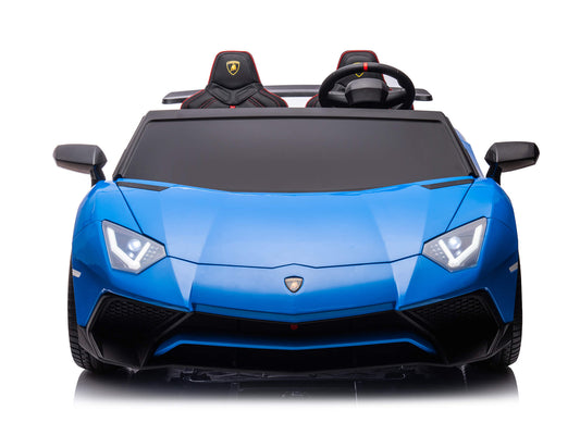 24V Lamborghini Aventador 2 Seater Ride on Car for Kids - Blue
