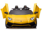 24V Lamborghini Aventador 2 Seater Ride on Car for Kids - Yellow