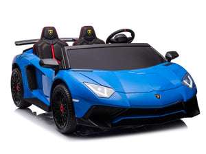 24V Lamborghini Aventador 2 Seater Ride on Car for Kids - Blue