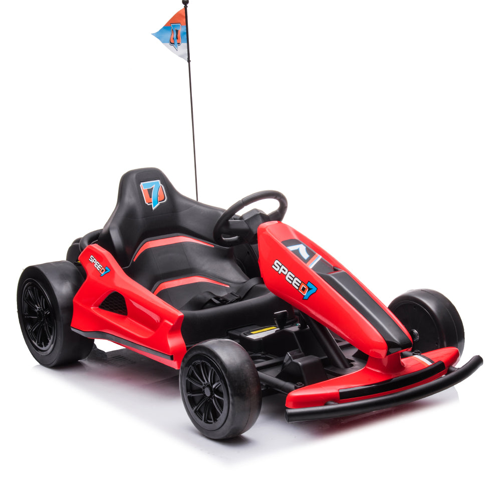 24V TREKCAR Kids Electric Go-Kart with DRIFT Function - Red