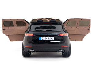 12V Porsche Cayenne Kids Electric Ride On Car with Remote Control - Black